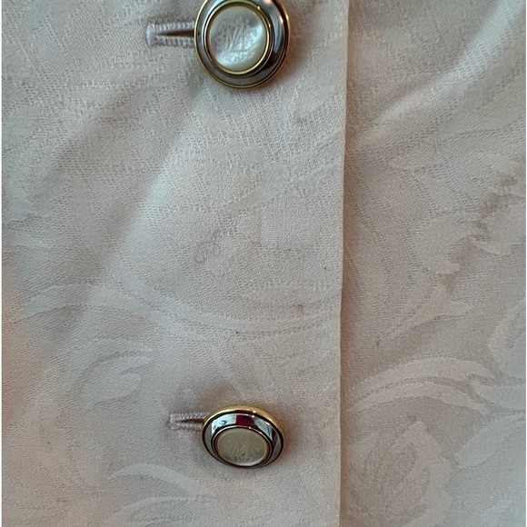 Escada Women's Jacket Size:34 In Cream Yellow - Picture 4 of 16